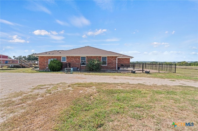 view of back of property