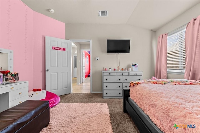1401 Juneberry Park Dr, Temple, TX 76502 - bedroom with vaulted ceiling and carpet