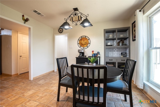 dining area with a healthy amount of sunlight