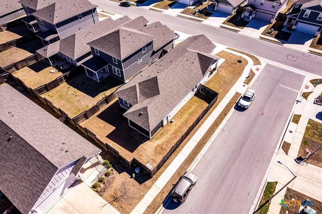 aerial view featuring a residential view