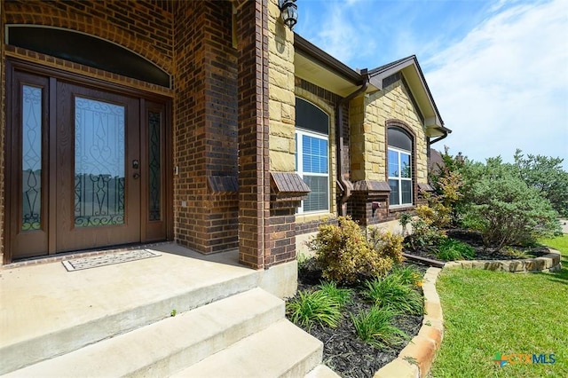 2601 Techny Dr, Harker Heights, TX 76548 - property entrance featuring stone siding and brick siding