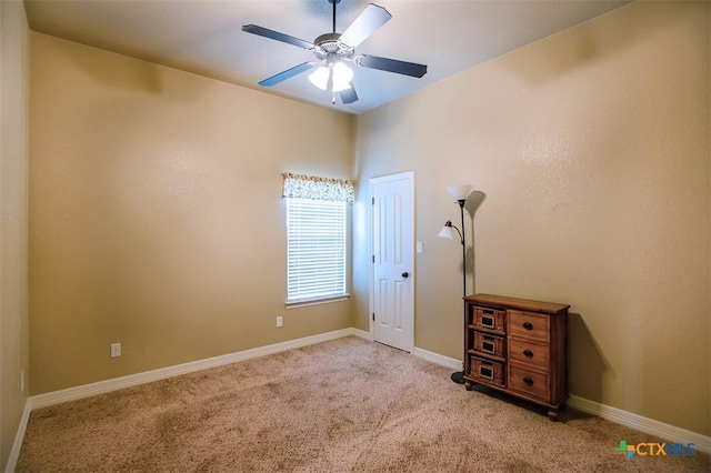 2601 Techny Dr, Harker Heights, TX 76548 - unfurnished bedroom featuring carpet floors and ceiling fan