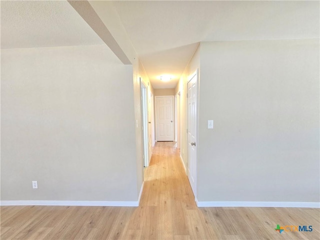 hall featuring light hardwood / wood-style floors