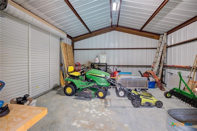 217 Foxwood, New Braunfels, TX 78132 - garage with metal wall