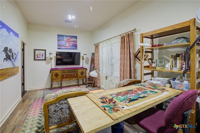 217 Foxwood, New Braunfels, TX 78132 - interior space with baseboards and wood finished floors