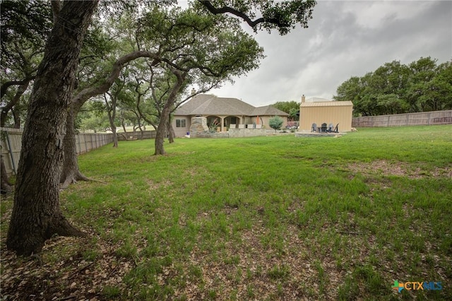 217 Foxwood, New Braunfels, TX 78132 - view of yard with a fenced backyard