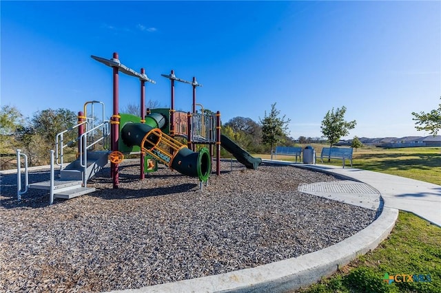 view of jungle gym