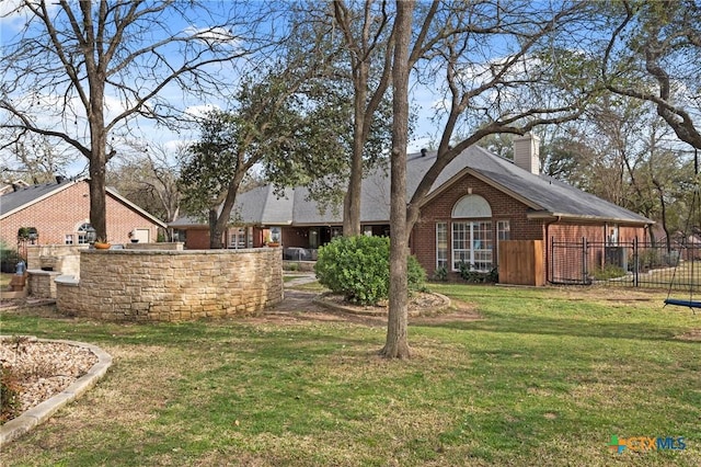 exterior space with fence