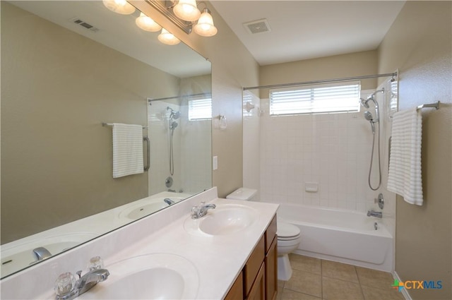2109 Vernice Dr, Copperas Cove, TX 76522 - bathroom featuring a sink, toilet, and visible vents
