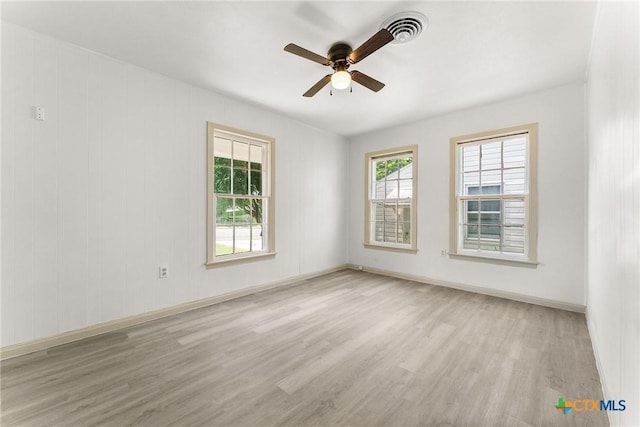 1814 S 5th St, Temple, TX 76504 - unfurnished room with ceiling fan and wood finished floors
