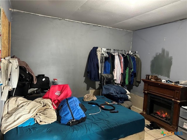 view of tiled bedroom