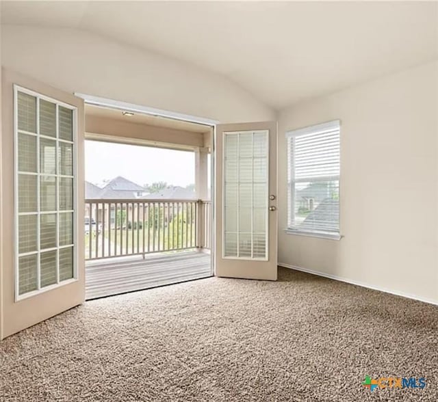 5561 Perdita Dr, Belton, TX 76513 - carpeted spare room featuring lofted ceiling