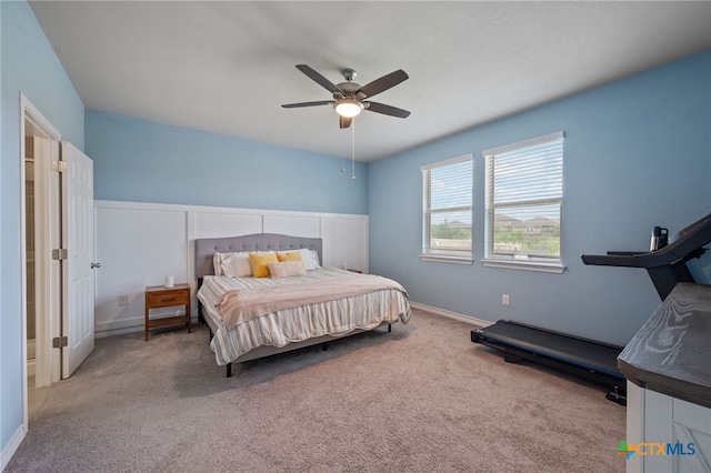 11820 Offaly Dr, Austin, TX 78754 - bedroom with carpet floors and ceiling fan