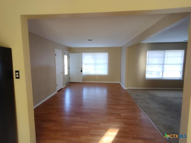 interior space featuring hardwood / wood-style flooring