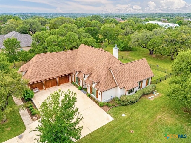 birds eye view of property