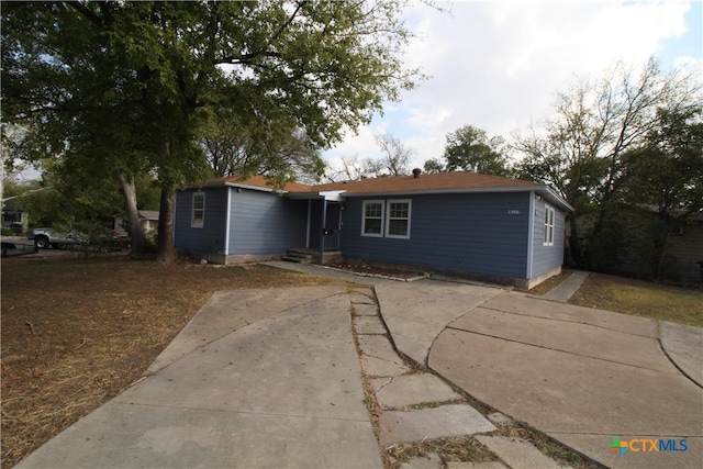 view of ranch-style house