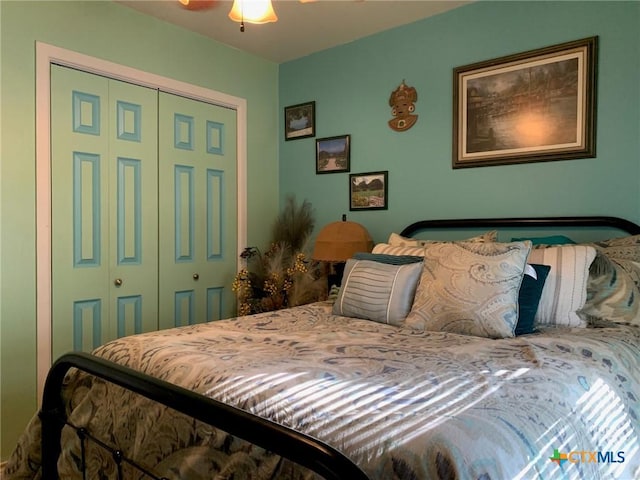 1101 S 17th St, Copperas Cove, TX 76522 - bedroom with a closet and ceiling fan