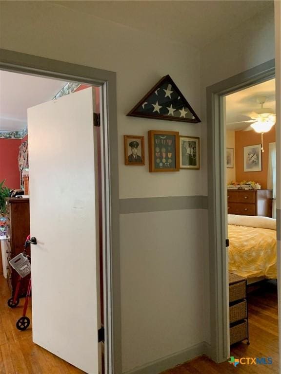 1101 S 17th St, Copperas Cove, TX 76522 - hallway with wood finished floors