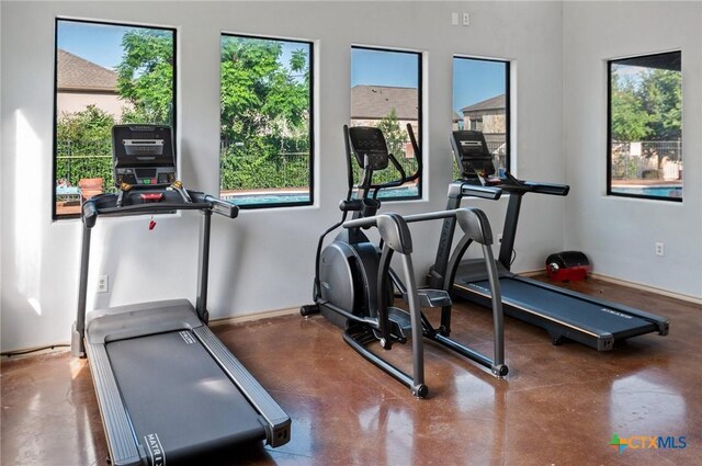 2105 Town Centre Dr Unit 42, Round Rock, TX 78664 - exercise area featuring baseboards