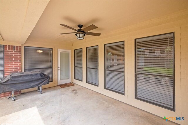 106 Westbrook Dr, Victoria, TX 77904 - view of patio / terrace featuring a ceiling fan