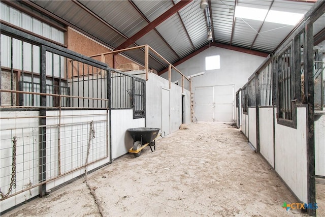 view of horse barn