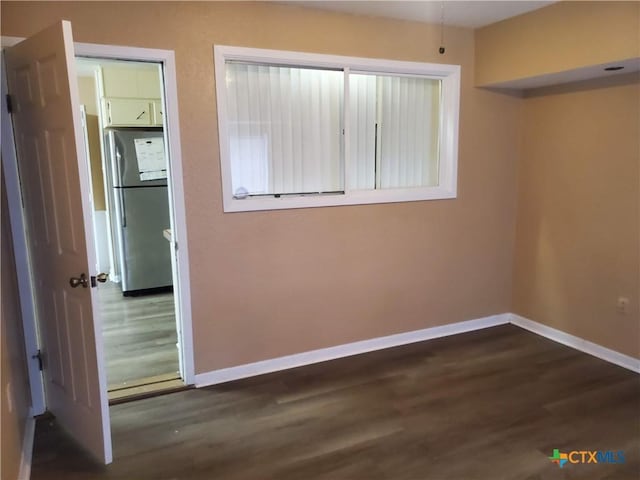 interior space featuring dark wood-type flooring