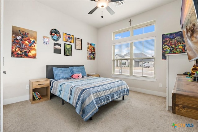 837 Gallant Fox Rd, Hewitt, TX 76643 - carpeted bedroom featuring baseboards and ceiling fan
