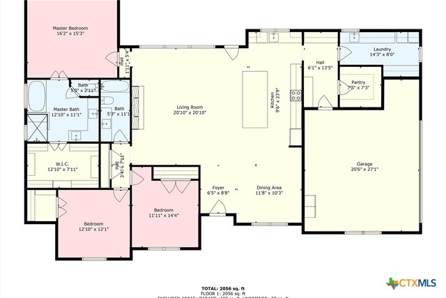 837 Gallant Fox Rd, Hewitt, TX 76643 - floor plan / room layout