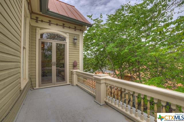 view of balcony