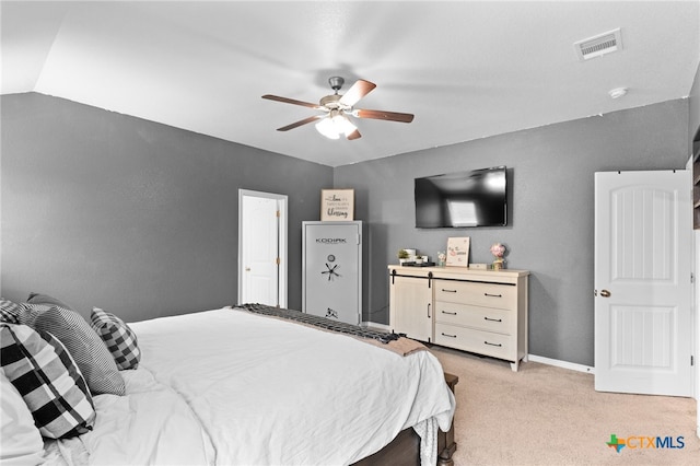 1037 Declaration Dr, Copperas Cove, TX 76522 - bedroom with ceiling fan and light carpet