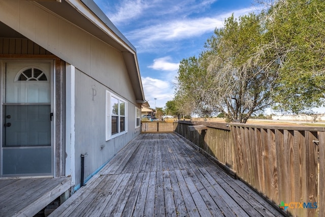 view of deck