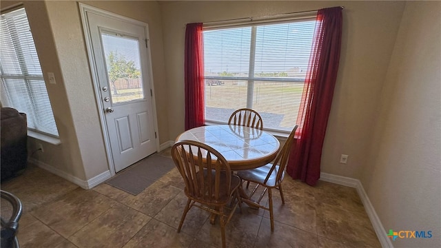 view of dining room