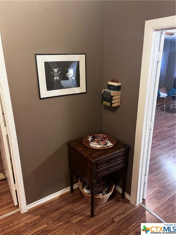 interior details featuring wood-type flooring