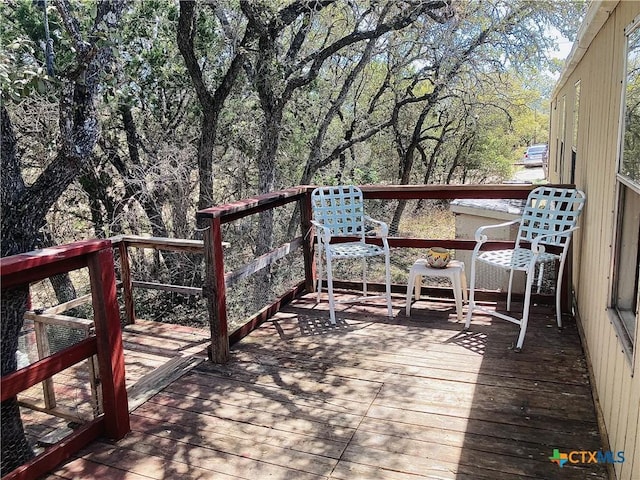 view of wooden terrace