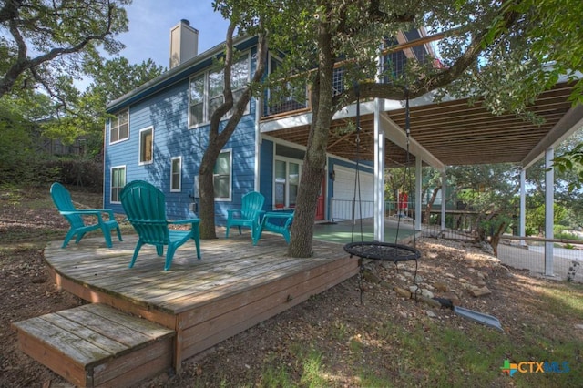view of deck