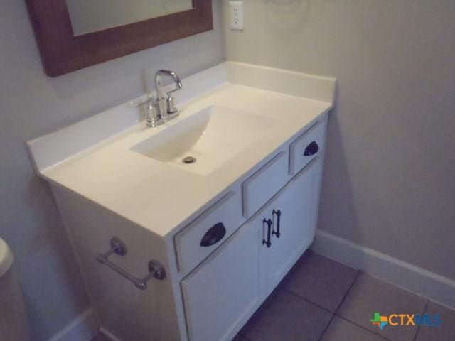 791 Hazy Hills Loop, Dripping Springs, TX 78620 - bathroom with vanity and tile patterned floors