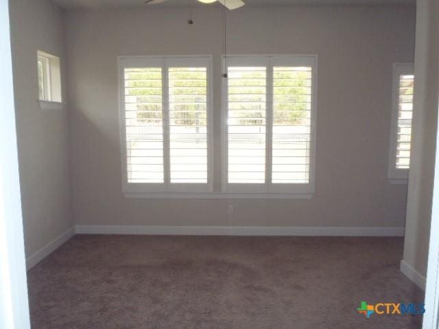 791 Hazy Hills Loop, Dripping Springs, TX 78620 - unfurnished room featuring ceiling fan, carpet, and healthy amount of natural light