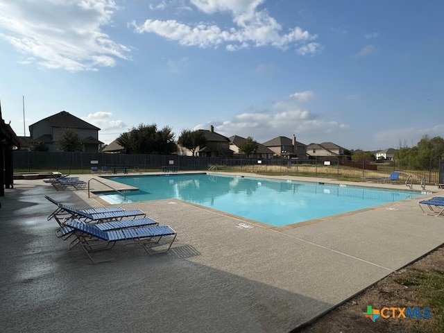 view of pool with a patio