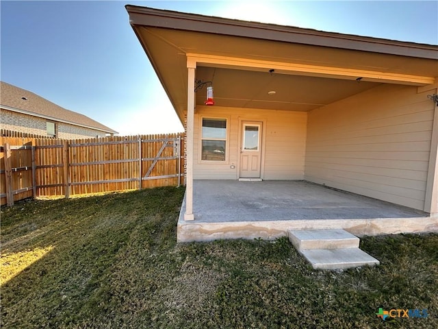 exterior space featuring a patio