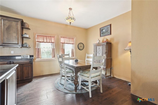 797 N State Highway 95, Bastrop, TX 78602 - dining area featuring dark wood-style floors
