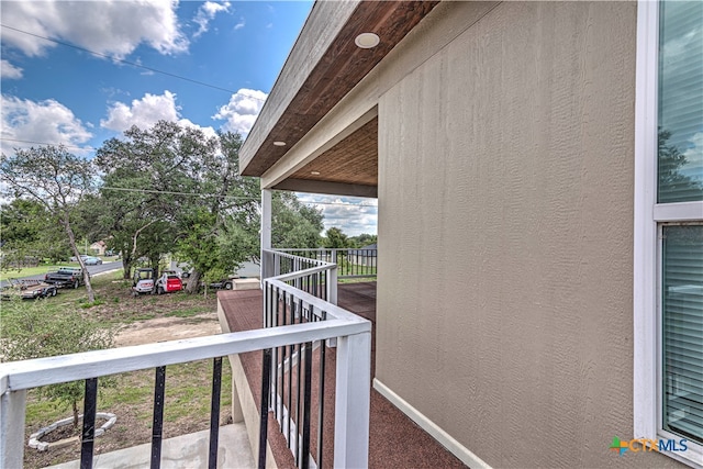 view of balcony