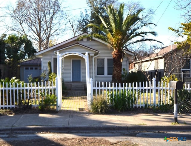 bungalow with a garage