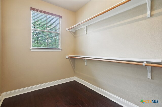 12109 Bryony Dr, Austin, TX 78739 - spacious closet with dark wood-style floors