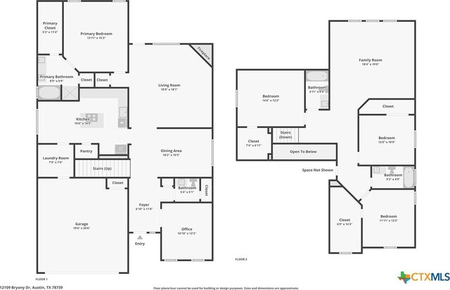 12109 Bryony Dr, Austin, TX 78739 - property floor plan