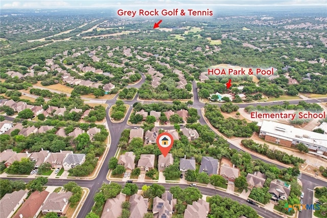 12109 Bryony Dr, Austin, TX 78739 - aerial view of residential area
