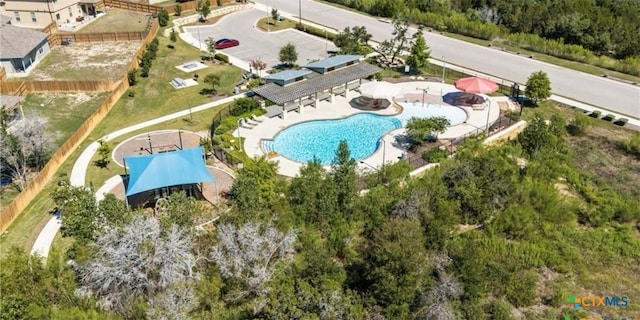 birds eye view of property