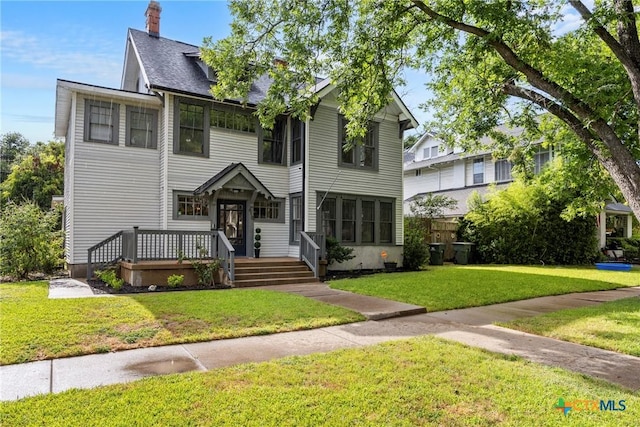 610 N 7th St, Temple, TX 76501 - view of front of property with a chimney and roof with shingles