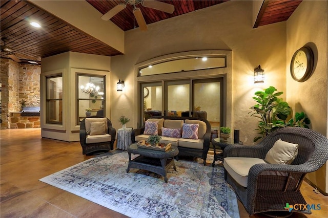 105 Flint Ridge Trl, Georgetown, TX 78628 - community lobby featuring wooden ceiling