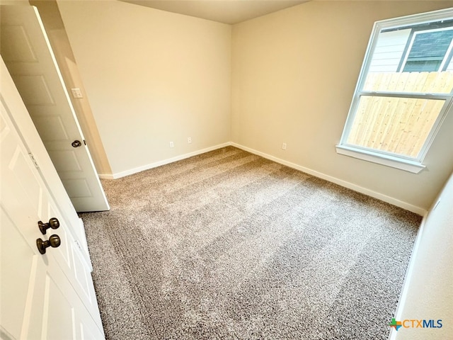 view of carpeted empty room