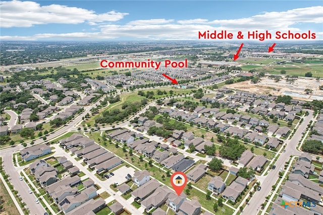 view of property location with nearby suburban area